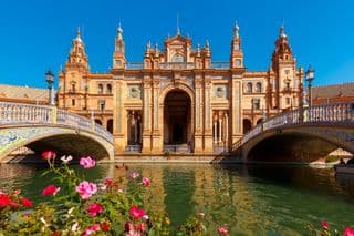 The Majestic Plaza de España in Seville, Spain