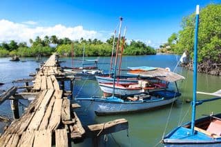 Weathered Dock in Cuban Waters
