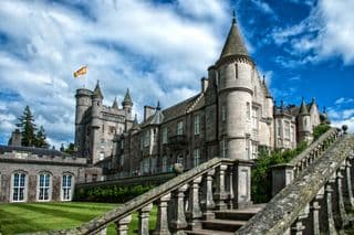 Scotland's Balmoral Castle under Summer Skies