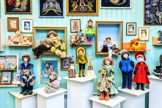 Handcrafted Doll Collection Display