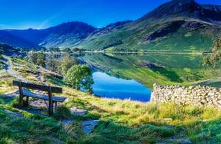 Reflections of Buttermere in the Lake District