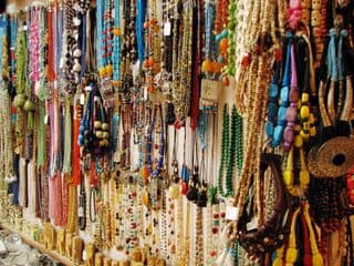 Vibrant Necklace Collection Display