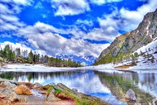 Alpine Lake Reflection