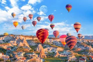 Cappadocia's Fairy Chimneys and Vibrant Hot Air Balloons