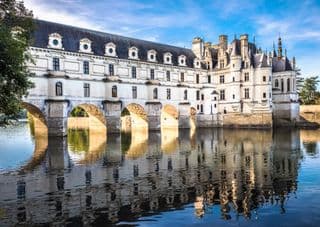 Château de Chenonceau Reflection in the River Cher