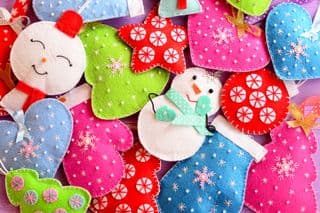 Handmade Felt Christmas Ornaments