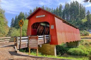 Chitwood Covered Bridge in Oregon