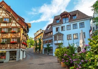 Half-timbered Houses in Meersburg, Germany