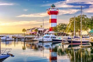 Lighthouse Harbor Sunset
