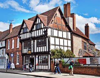 Half-Timbered Building in Stratford-upon-Avon