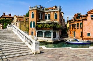 Venetian Architecture Along the Canal