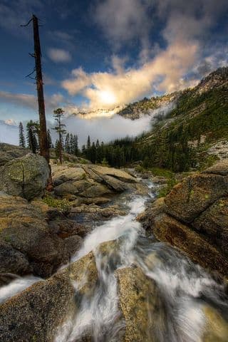 Mountain Stream Cascade