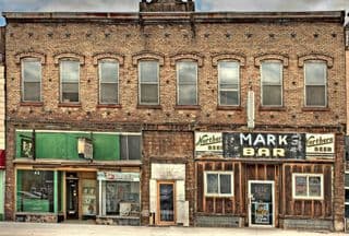 Weathered Facade of Mark's Bar