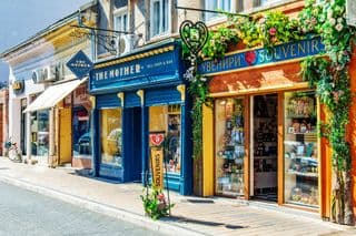 Colorful Souvenir Shops in Novi Sad