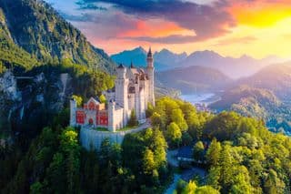 Neuschwanstein Castle at Sunset