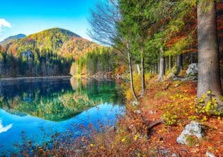Autumn Reflection at Fusine Lake, Italy