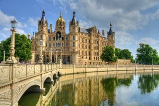 Schwerin Palace Reflection in the Moat
