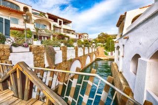 Quaint Canals of Poltu Quatu, Sardinia