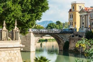 Historic Segura River Crossing in Murcia, Spain