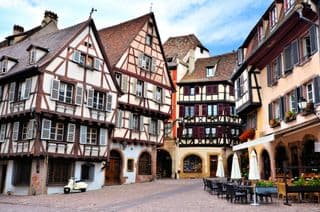 Half-timbered Houses in Colmar, France