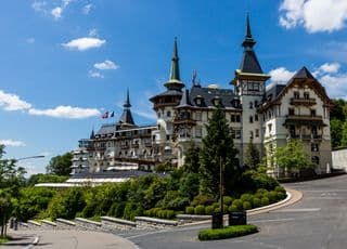 Elegant Swiss Castle amidst Lush Greenery