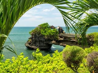 Traditional Balinese Temple amidst Nature's Splendor