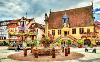 Carousel in the Heart of Molsheim's Main Square
