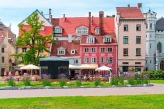 Colorful Cafeteria in the Heart of Riga