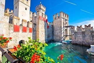 Medieval Fortress by the Lake in Sirmione