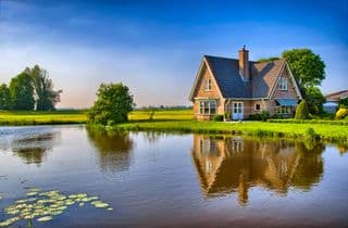 Traditional Dutch House by the Water