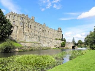 Medieval Warwick Castle by the River Avon