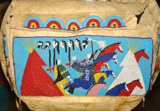Native American Indian Beaded Saddle Bag