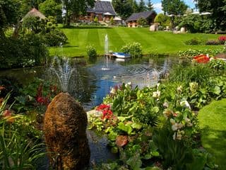 Manicured Garden Pond