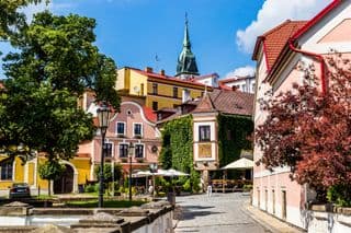 Cobblestone Lane in Jindrichuv Hradec