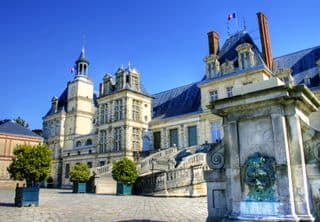 Fontainebleau Castle in the Sunlight