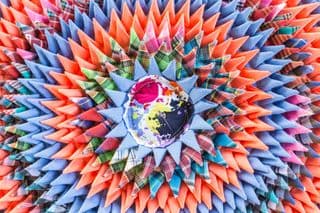 Radiant Plaid Burst Mat
