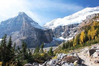Snow-capped Peaks in Banff National Park