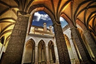 Gothic Cloister at the Church of Saint Peter