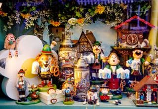 Traditional German Souvenirs Display