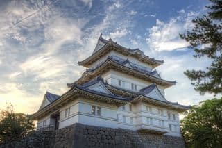 Odawara Castle at Sunset