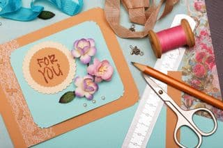 Handcrafted Floral Card for You
