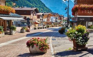 Lively Main Square in Madonna di Campiglio