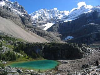 Emerald Lake Nestled in the Rocky Mountains
