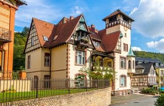 Traditional German Building in Schlangenbad, Rheingau