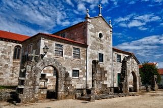 Ancient Ruins in Front of the Archaeological Museum of Barcelos