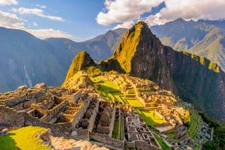 Ancient Incan Ruins at Machu Picchu