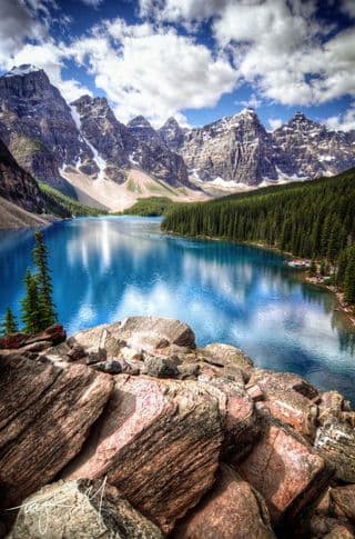 Reflection of the Peaks at Moraine Lake