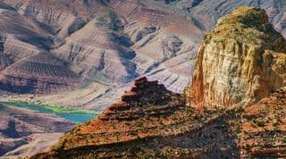 Layers of Sedimentary Rock in the Badlands