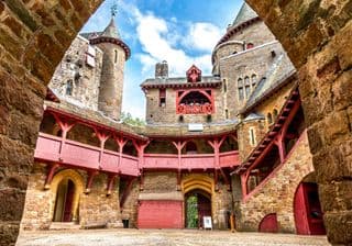 Gwrych Castle Courtyard in North Wales