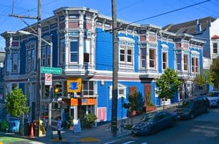 Colorful Victorian Architecture in San Francisco